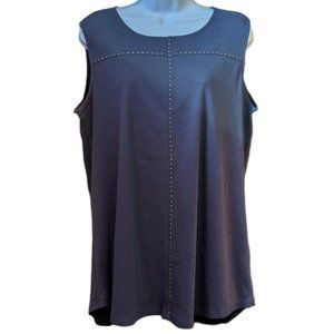 Simply Noelle Tunic Mini Dress 100% Cotton Sleeveless Tank Small Medium 8-10 NWT